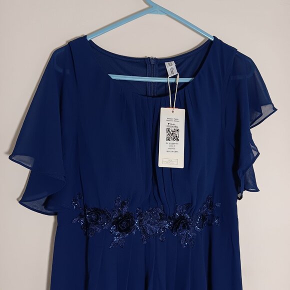 Ever-Pretty royal blue formal maxi dress XXL elegant evening gown - Picture 3 of 8